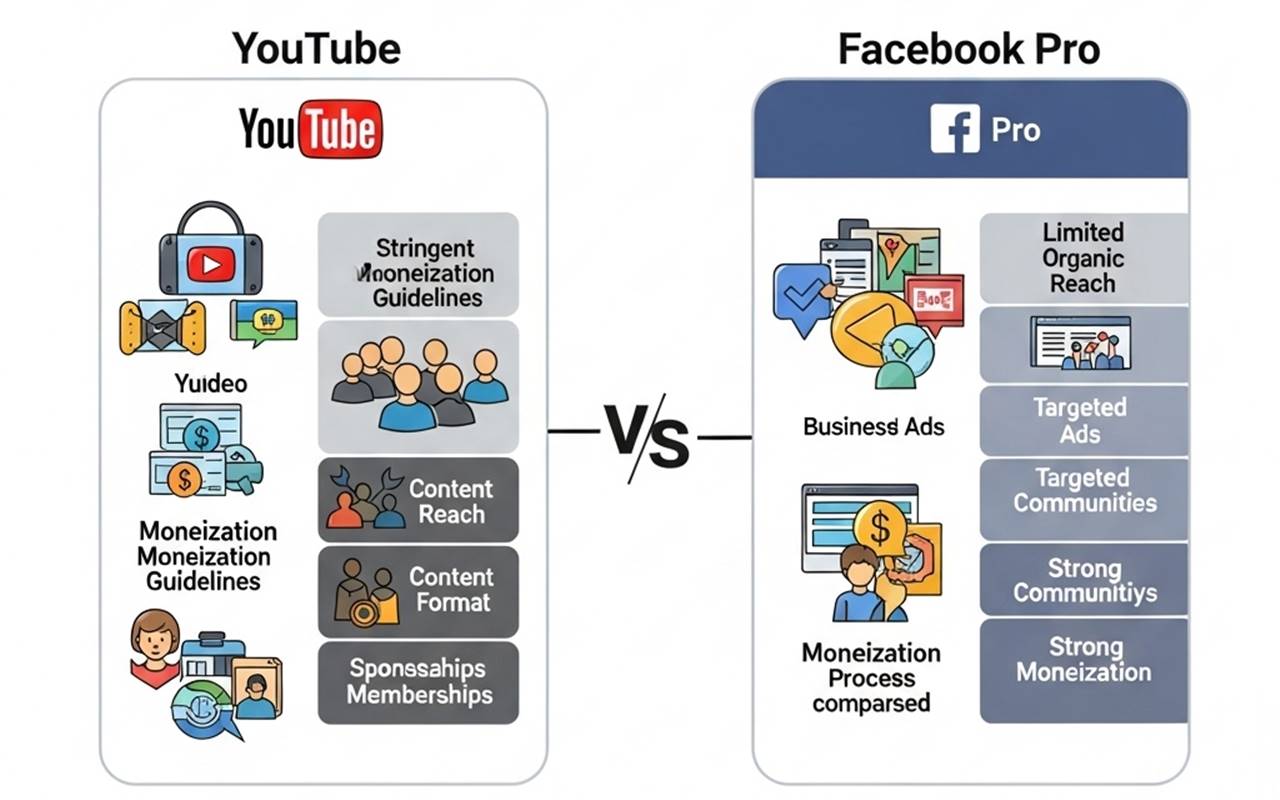 Youtoube vs FB Pro, Mana yang Lebih Menghasilkan Uang
