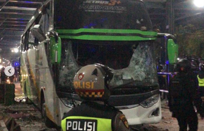 Bus Suporter Persib Hancur, Diduga Terjadi Kerusuhan Persib Fans vs PSIM Fans Seusai Laga di Bantul