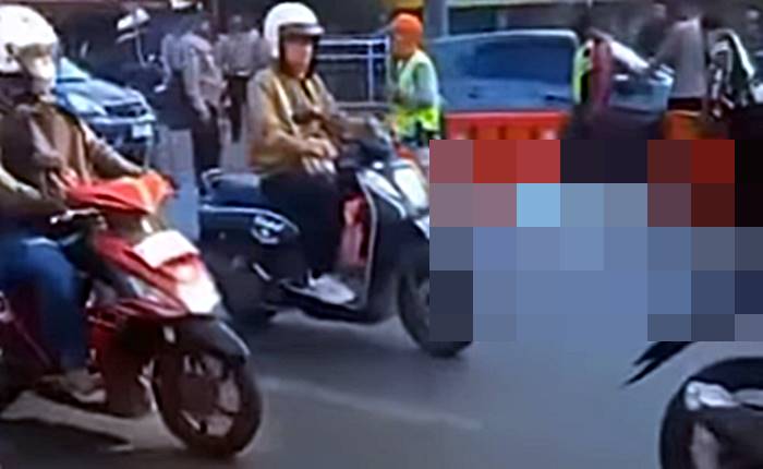 Kecelakaan Motor yang Tertabrak Truk di Simpang Padalarang, Pengendara Meninggal Dunia