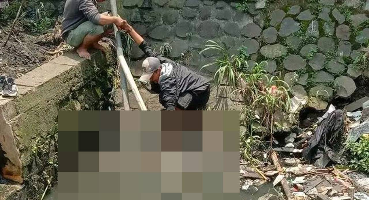 Warga Cibaduyut Digegerkan dengan Penemuan Mayat yang Diduga Tanpa Kepala di Saluran Air Dekat Terowongan TCI