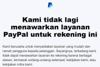 Rekening PayPal Dinonaktifkan Permanen Tanpa Alasan Jelas, Tim KoranBandung Murka Rekening PayPal Dinonaktifkan Permanen Tanpa Alasan Jelas, Tim KoranBandung Murka