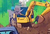 Longsor Tutup Jalan Kampung Tengah Sariwangi Parongpong! Akses Dialihkan, Satu Mobil Tertimpa Material Tebing