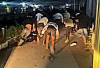 Patroli Malam Polrestabes Bandung Amankan 10 Remaja Terduga Perang Sarung di Kebon Jeruk Bandung